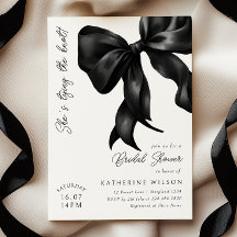 結び目ブラックボウブライダルシャワー