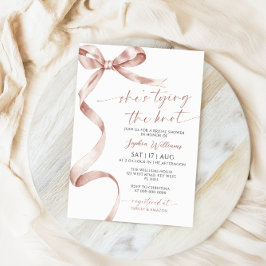 結び目モチャボウブライダルシャワー 招待状