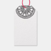 結び目付きのボホウェディングまたはエンゲージメントギフトタグ ギフトタグ (裏面)