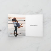 結び目図解入りの、写真付きのサンキューカード – グレー サンキューカード (内部)