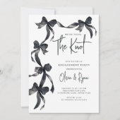 結び目婚約パーティ 招待状 (正面)