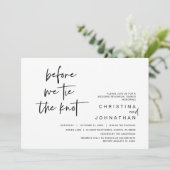 結び目結婚を結ぶ前に行うリハーサルディナー 招待状 (スタンド正面)