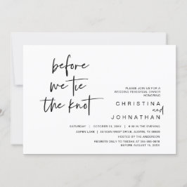 結び目結婚を結ぶ前に行うリハーサルディナー 招待状