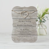 結び目結婚式招待状 招待状 (スタンド正面)