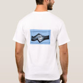 結び目2 -空色 Tシャツ (裏面)