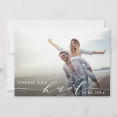 結び目 |ウェディング日付の写真カードを保存 セーブザデート (正面)