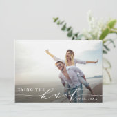 結び目 |ウェディング日付の写真カードを保存 セーブザデート (スタンド正面)