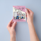 結び目 – フォト婚約パーティ招待状 チラシ (手)