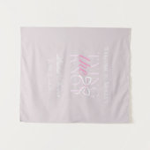 結び目 – ミニマエレガントリストの結婚デザイン タペストリー (正面(横))