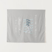 結び目 – ミニマエレガントリストの結婚デザイン タペストリー (正面(横))