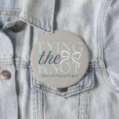 結び目 – ミニマエレガントリストの結婚デザイン 缶バッジ (インサイチュ)