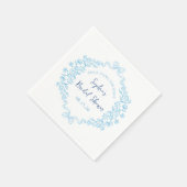 "結び目"何かブルーボウブライダルシャワー スタンダードカクテルナプキン (角)