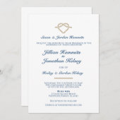 結び目 – 結婚式招待状 招待状 (正面/裏面)