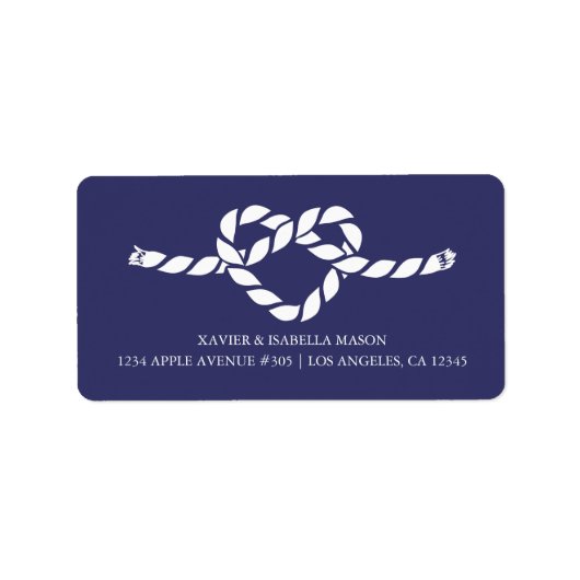 結び目 |背景カスタムの色 ラベル (正面)