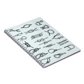 結び目、航海のなノート、タイ安全な、繋ぐこと ノートブック (右側)