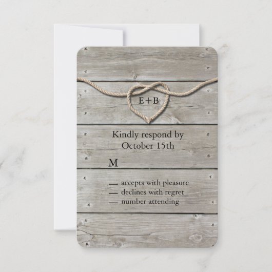 結び目RSVP 出欠カード (正面)