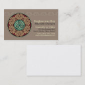 結び糸細工の円の名刺 名刺 (正面/裏面)