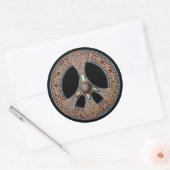 結び糸細工ピースサインシール ラウンドシール (封筒)