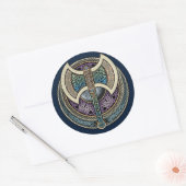 結び糸細工ラブラリスステッカー ラウンドシール (封筒)