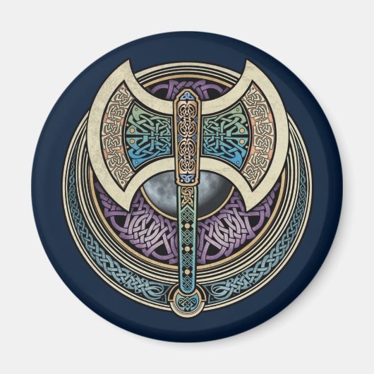 結び糸細工ラブレスラウンドマグネット マグネット (正面)