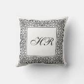 結び糸細工華美モノグラム クッション (裏面)