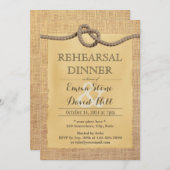 結び素朴目のリハーサルの夕食会 招待状 (正面/裏面)