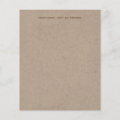 結び素朴目の結婚式の日付を保存 (裏面)