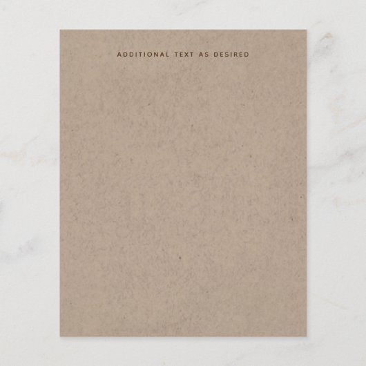 結び素朴目の結婚式の日付を保存 (裏面)