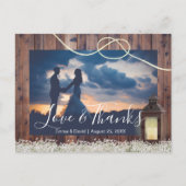 結び素朴目を結ぶバーンドランタン ポストカード (正面)