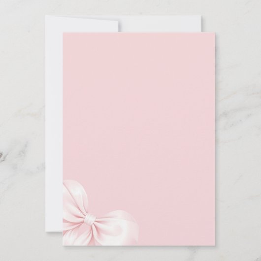 結び結びブライダルシャワーの招待状 招待状 (裏面)