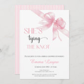 結び結びブライダルシャワーの招待状 招待状 (正面/裏面)