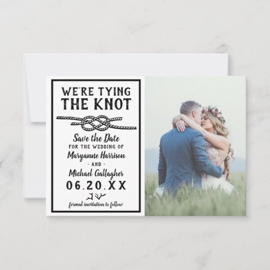 結び結婚目のミニマリストの写航海の真 セーブザデート (正面)