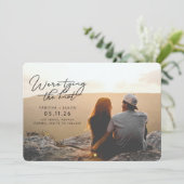 結び結婚目を結ぶ日付を保存 招待状 (スタンド正面)