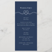 結び綱のハートネイビー航海のズの結び結婚付け プログラム (裏面)