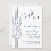 結び縄のブライダルシャワー航海の 招待状 (正面)
