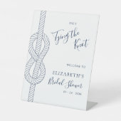 結び航海の目のブライダルシャワーへようこそ 台座サイン (正面)