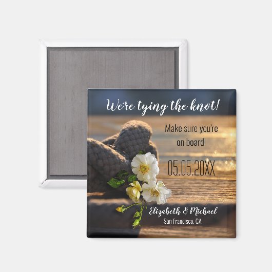 結び航海の目の船乗り日付磁石を保存 マグネット (正面/裏面)