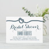 結び航海の目ネイビーブライダルシャワー 招待状 (スタンド正面)