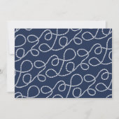 結び航海の目 |フォトコラージュ日付カードを保存 セーブザデート (裏面)