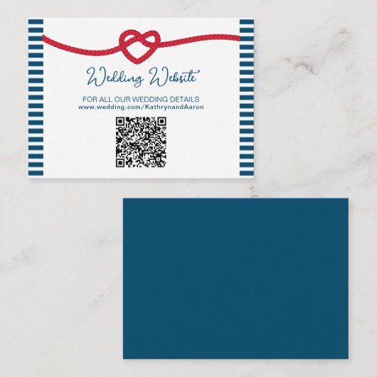 結び航海の結婚び エンクロージャーカード (正面/裏面)