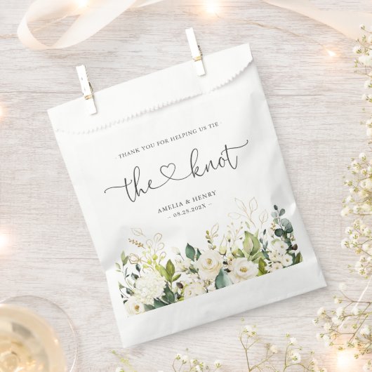 結び |グリーンリー結婚フローラありがとうございましたF フェイバーバッグ (クリップ留めされた状態)