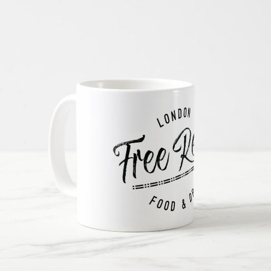 結め換え品のマグを放して下さい コーヒーマグカップ (正面左)