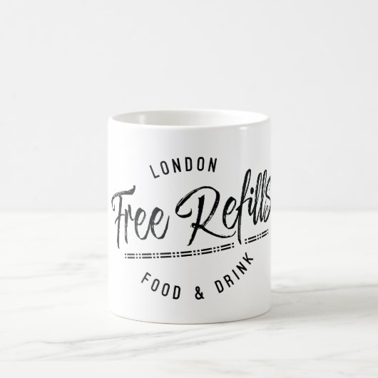 結め換え品のマグを放して下さい コーヒーマグカップ (中央)