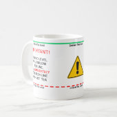 結め換え品の茶 コーヒーマグカップ (正面左)