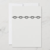 結エレガントび婚約招待カード 招待状 (裏面)