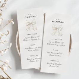 結エレガントび弓ブライダルシャワー メニュー