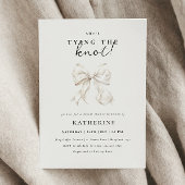結エレガントび弓ブライダルシャワー 招待状