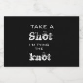 結エレガントび結び結婚婚約 リキュールボトルラベル (シングルラベル)