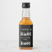 結エレガントび結び結婚婚約 リキュールボトルラベル (正面)