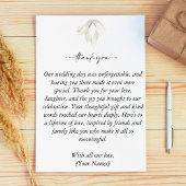 結エレガントび結ぶ白い弓結婚 サンキューカード